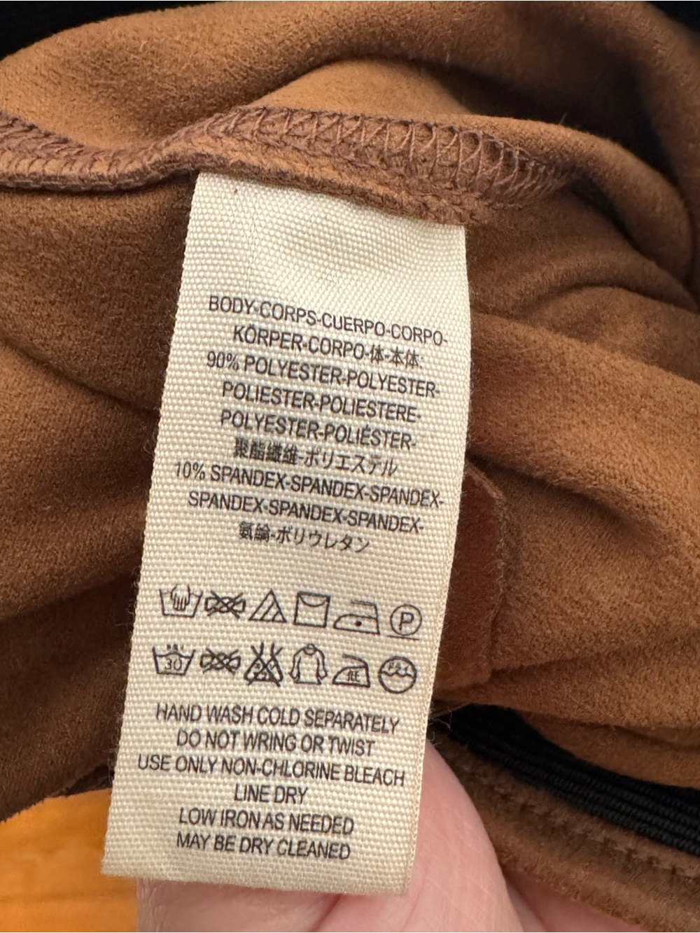 Free People "Never Let Go" Faux Suede / Faux Leather Leggings - Picture 5 of 5